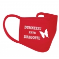 Mască față 3 straturi, rosie, Dumnezeu este dragoste Mască față 3 straturi, rosie, Dumnezeu este dragoste